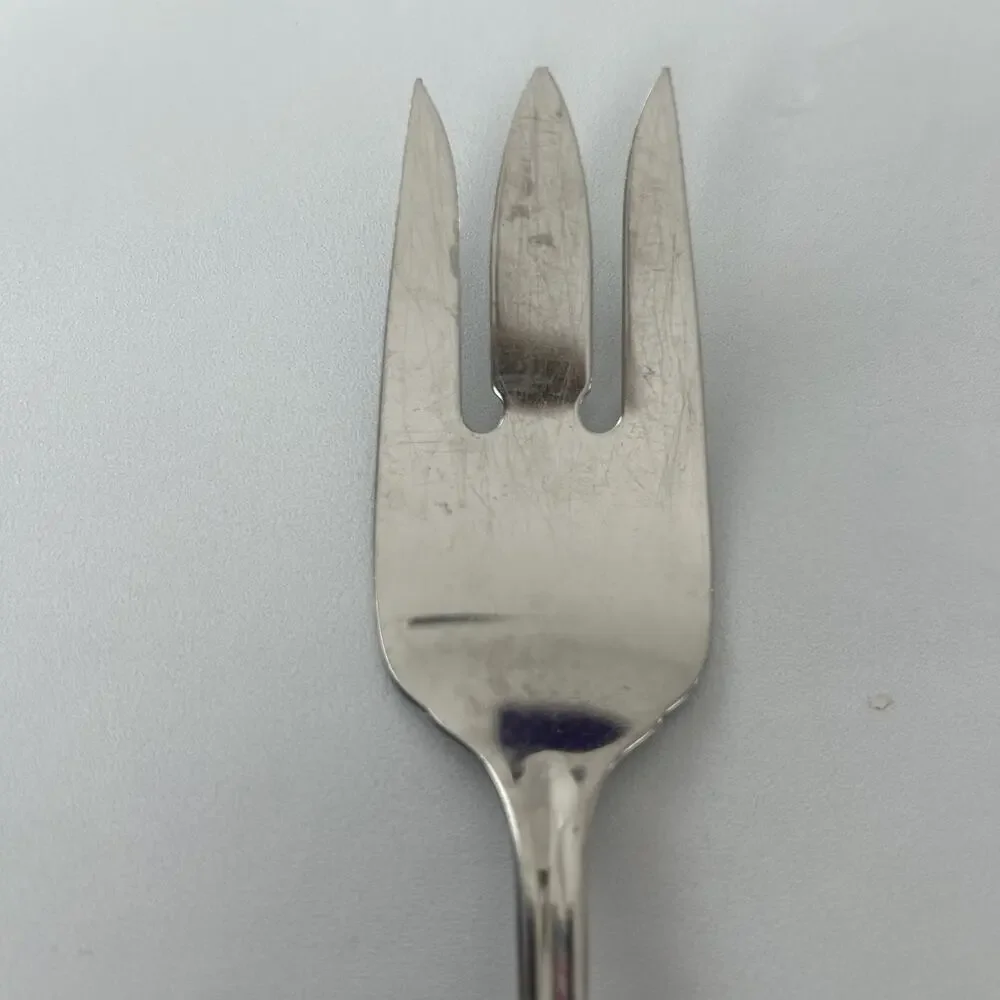 Vtg Oneida GALA-IMPULSE Glossy Stainless Steel Flatware 8.5” MEAT FORK USA